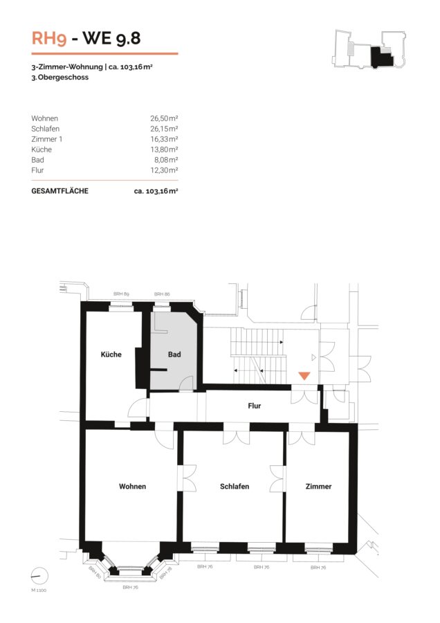 Großzügige Wohnung mit zahlreichen Altbaudetails - frisch saniert in Kreuzberg! - Grundriss