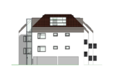 Panoramablick auf den kleinen Wannsee: Dachterrassenwohnung im Neubau mit vermietetem Bestand - Ansicht Haus