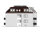 Panoramablick auf den kleinen Wannsee: Dachterrassenwohnung im Neubau mit vermietetem Bestand - Ansicht Haus 3